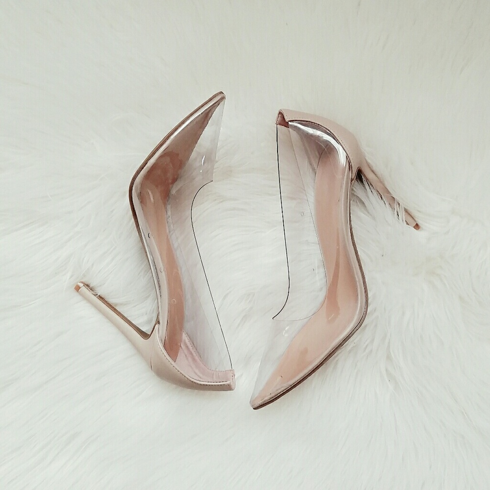 Clear & Nude Pumps